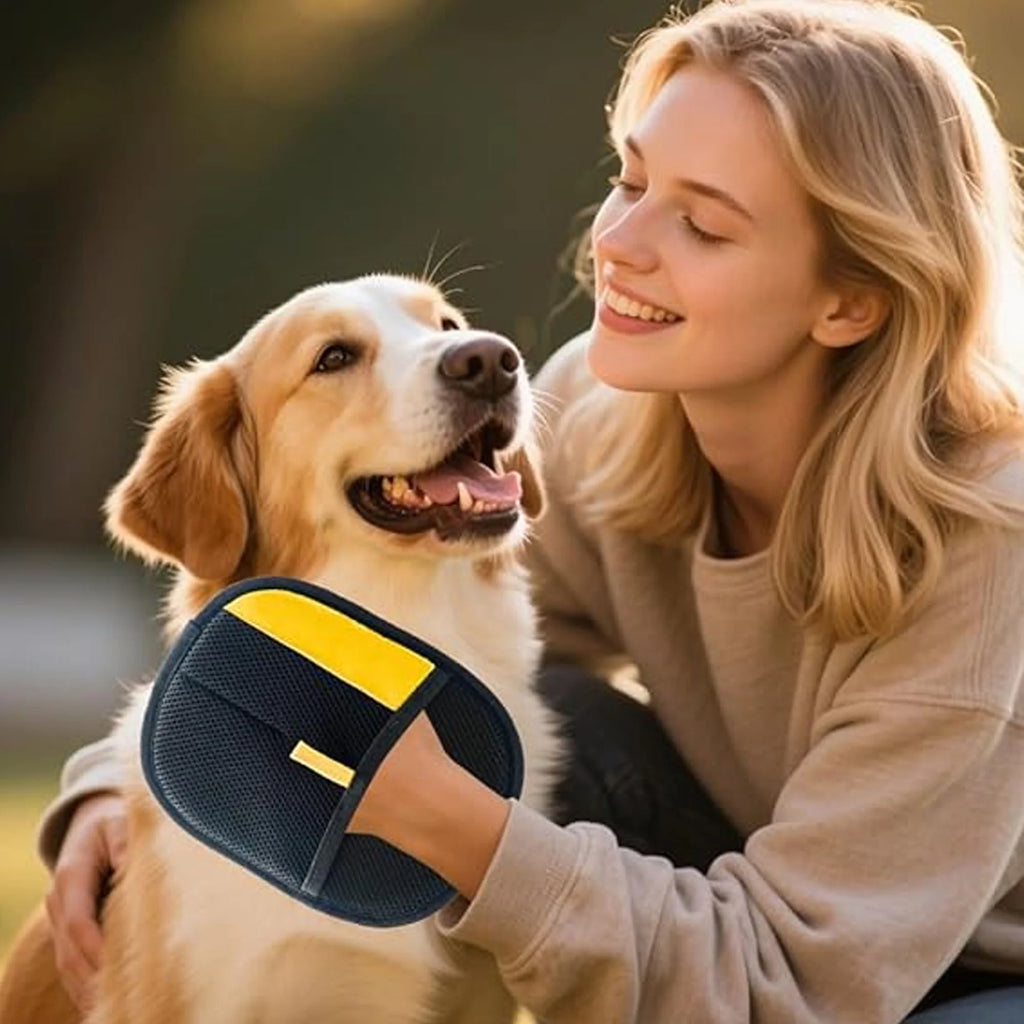 2Pcs Electrostatic Gloves Pet Hair Removal, 2025 Pet Hair Remover Glove, Washable Reusable Dogs Cats Hair Gloves for Furniture Bed Sheets Couch Clothes Carpet Car Seat