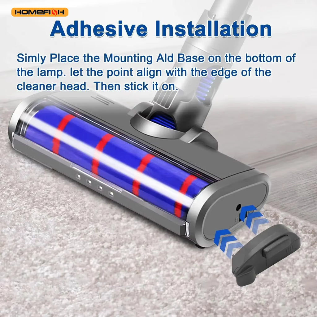 Vacuum Cleaner Dust Display LED Lamp Detect Microscopic Dust Invisible Pet Hair Vacuum Cleaner Accessories(No Battery)