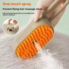 Cat Dog Pet Spray Massage Comb One Button Spray anti Flying Hair Comb Bath Brush Hair Removal Pet Supplies