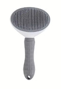 One-Click Pet Hair Removal Comb for Effortless Grooming of Dogs and Cats - Float Hair Removal Slicker Brush with Automatic Funct